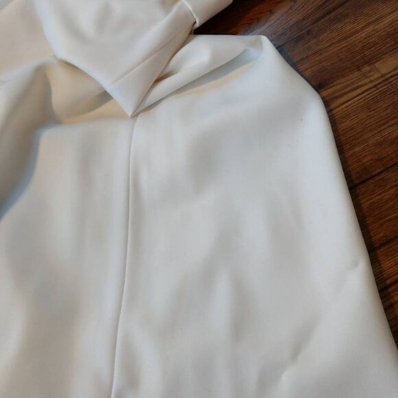 Vintage 60s Wedding Dress 35" Bust Bride Gown Daisy Lace Long Sleeves - Picture 10 of 11